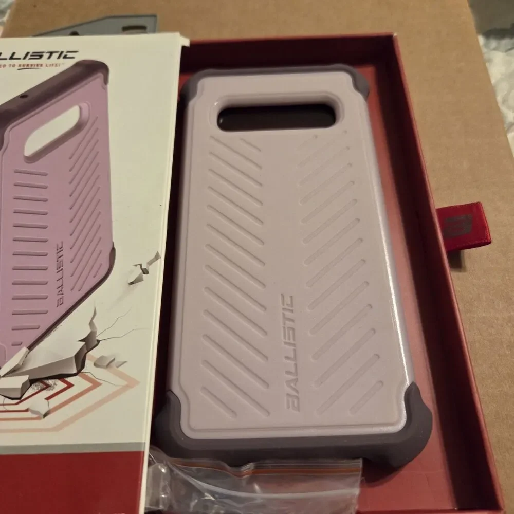 Ballistic Samsung Galaxy S 10 Phone Tough Jacket 6ft Drop Test  Light Purple